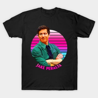 Sunset Stripes Series \\ Jake Peralta \\ Brooklyn Nine-Nine T-Shirt